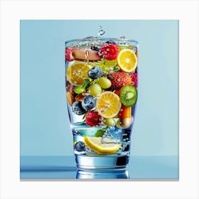 Fruit Water Canvas Print