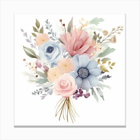 Watercolor Bouquet 4 Canvas Print