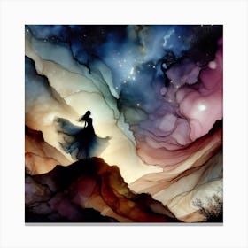 Girl In A Dress Canvas Print