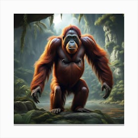 Orangutan's Nature Retreat Canvas Print