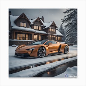 Snowy day Canvas Print