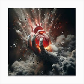 Heart Of Fire 8 Canvas Print