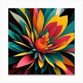 Paper Flower Canvas Print