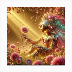 Robot Girl 30 Canvas Print