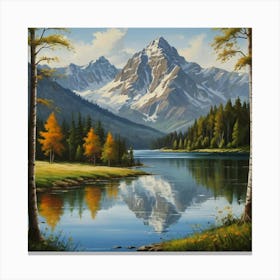 Mountain Lake 22 Canvas Print