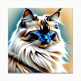 Creative Feline Cat Artwork 5 Canvas Print