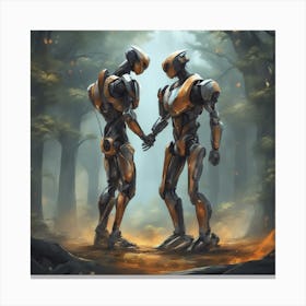 A Highly Advanced Android With Synthetic Skin And Emotions, Indistinguishable From Humans 8 Canvas Print