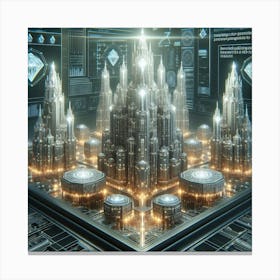 Futuristic City 71 Canvas Print