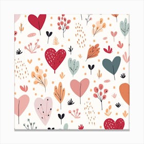 Heart Pattern Canvas Print