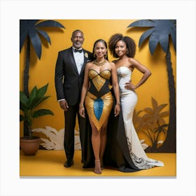 African Wedding Canvas Print