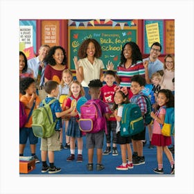 Back To School 6 Canvas Print