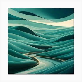 Abstract Landscape Painting 6 Canvas Print