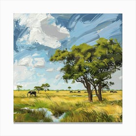 African Savannah 1 Canvas Print