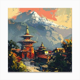 Nepal Painting Canvas Print