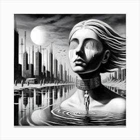 Futuristic Cityscape 6 Canvas Print