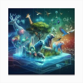 Neo-Animal Canvas Print