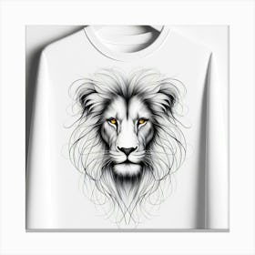 Lion Head Sweatshirt Canvas Print