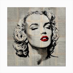 Marilyn Paper Canvas Print