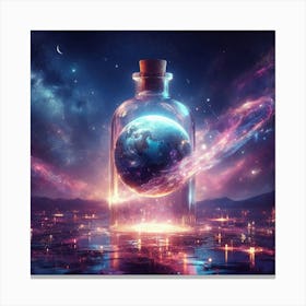 Earth In A Bottle Canvas Print