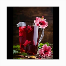 Hibiscus Tea Canvas Print