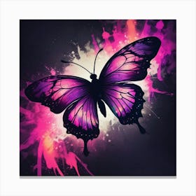 Purple Butterfly Canvas Print