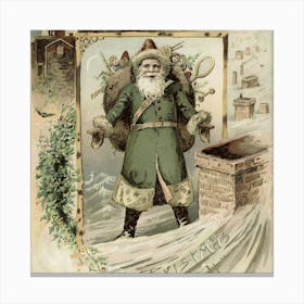 Vintage Christmas 2 3 1 Canvas Print