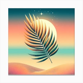 Palm leaf 5 Canvas Print