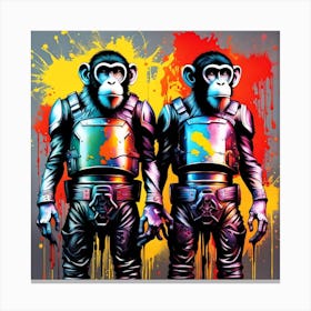 Monkeys In Space Canvas Print