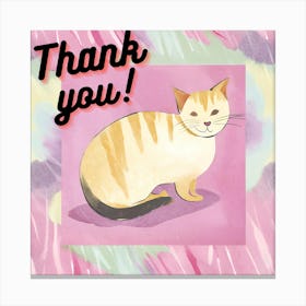 Thank You Card 1 Canvas Print