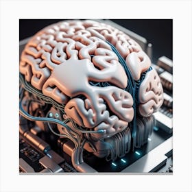 Computer Brain Canvas Print