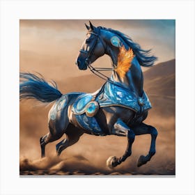 Horse In The Desert Canvas Print