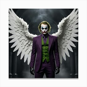 Joker With Wings 2 Canvas Print