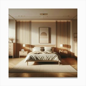 Modern Bedroom 1 Canvas Print