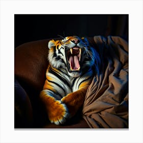 Ramsey Yawning Canvas Print