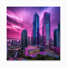 Skyscrapers In Dubai 1 Canvas Print