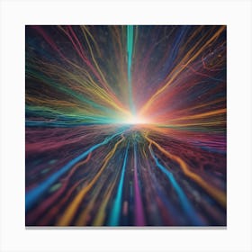 Abstract Rays Of Light 21 Canvas Print
