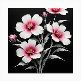 Cosmos Flowers 9 Canvas Print