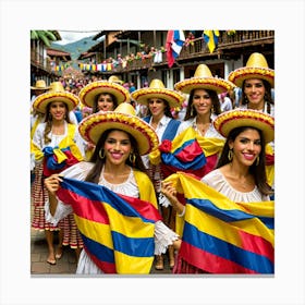 Ecuadorian Dancers 4 Canvas Print