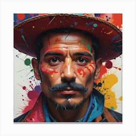 Man With A Mustache Canvas Print