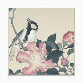 Bird On A Branch 3 Canvas Print