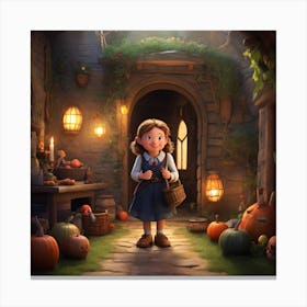 Witch And The Wardrobe Canvas Print