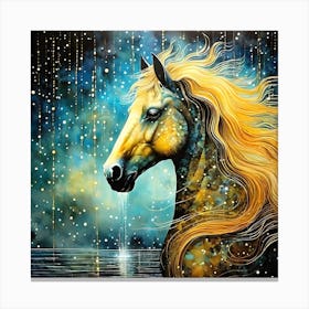 Art By Andy Kehoe Highly Detailed Intricate Horse Clear High Quality Magical Shades Of Biolumines 757770913 Canvas Print