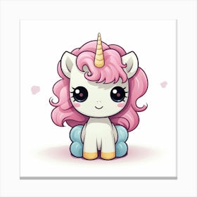 Cute Unicorn 411 Canvas Print