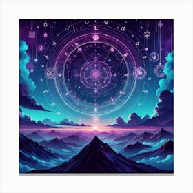 Occult Background Canvas Print