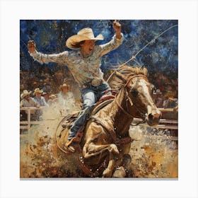 Rodeo Rider 3 Canvas Print