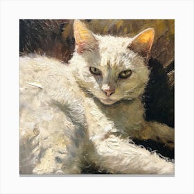 White Cat Canvas Print