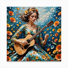 Acoustic Guitar 4 Canvas Print