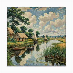 canal house Canvas Print