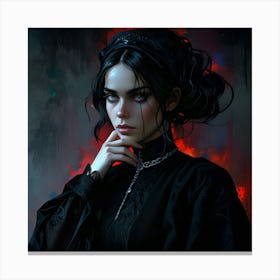 Gothic Girl 3 Canvas Print