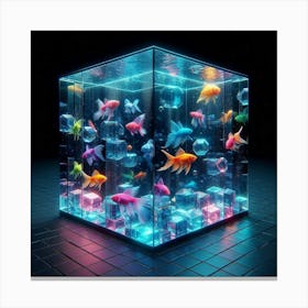 Goldfish Cube Canvas Print